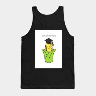 Graduation Corn-gratulations Pun Tank Top